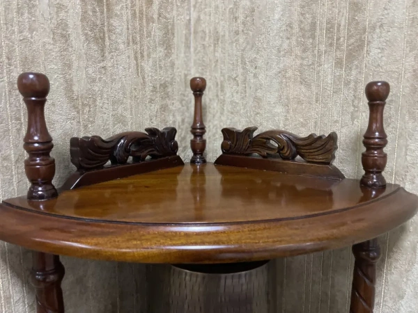 Консоль-этажерка угловая МИГ630 CWN-M купить в интернет магазине Мебель из массива. Звоните +7 495 961-63-63 Мебель Индонезии