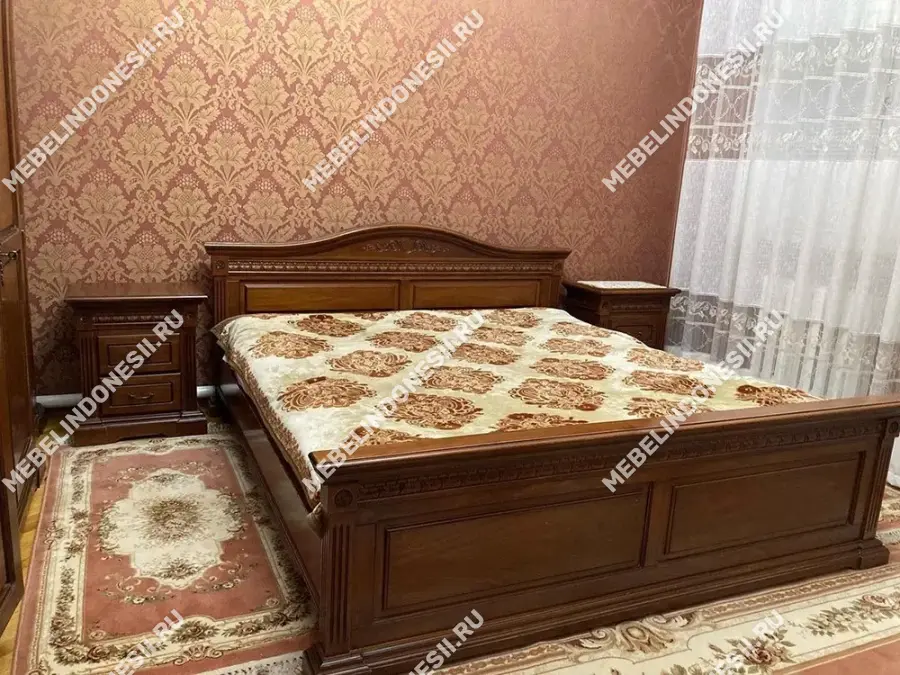 Кровать 90 "Венеция" Орех 764  купить в интернет магазине Мебель из массива. Звоните +7 495 961-63-63 Кровати из массива дерева