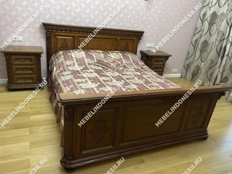 Кровать 140 "Венеция Люкс" Слоновая кость 363  купить в интернет магазине Мебель из массива. Звоните +7 495 961-63-63 Кровати из массива дерева