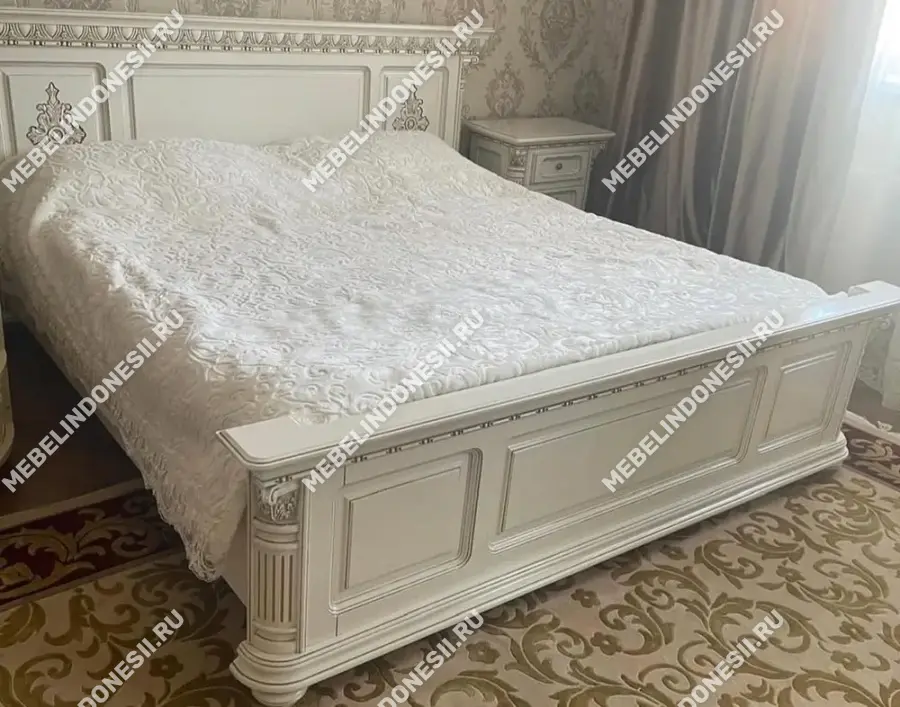 Кровать 180 "Венеция Люкс" Орех 361  купить в интернет магазине Мебель из массива. Звоните +7 495 961-63-63 Кровати из массива дерева