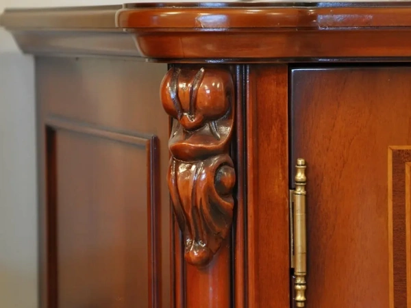 Тумба под ТВ "Фирензе" Орех 826  купить в интернет магазине Мебель из массива. Звоните +7 495 961-63-63 Тумбы ТВ из массива дерева